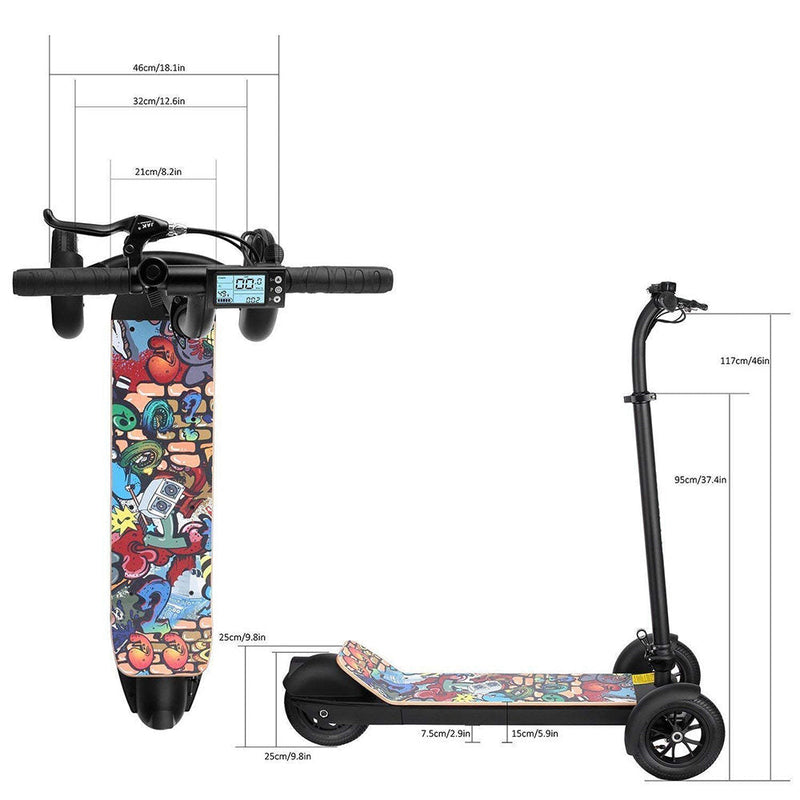 CityBot City Board Folding Electric 3-Wheel Scooter